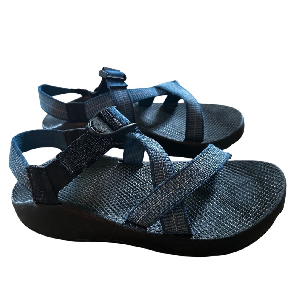 Chaco Z/1 Classic sandals in a blue and gray pattern Mens 10